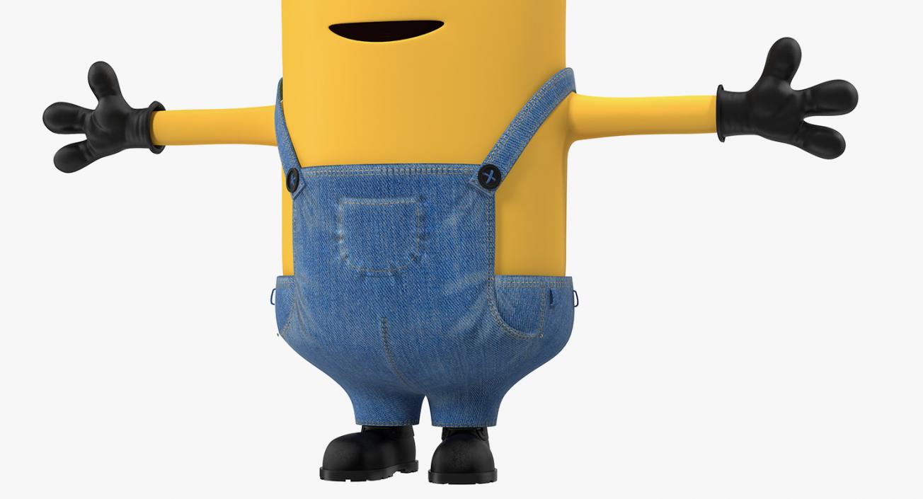 Tall Two Eyed Minion Rigged 3D