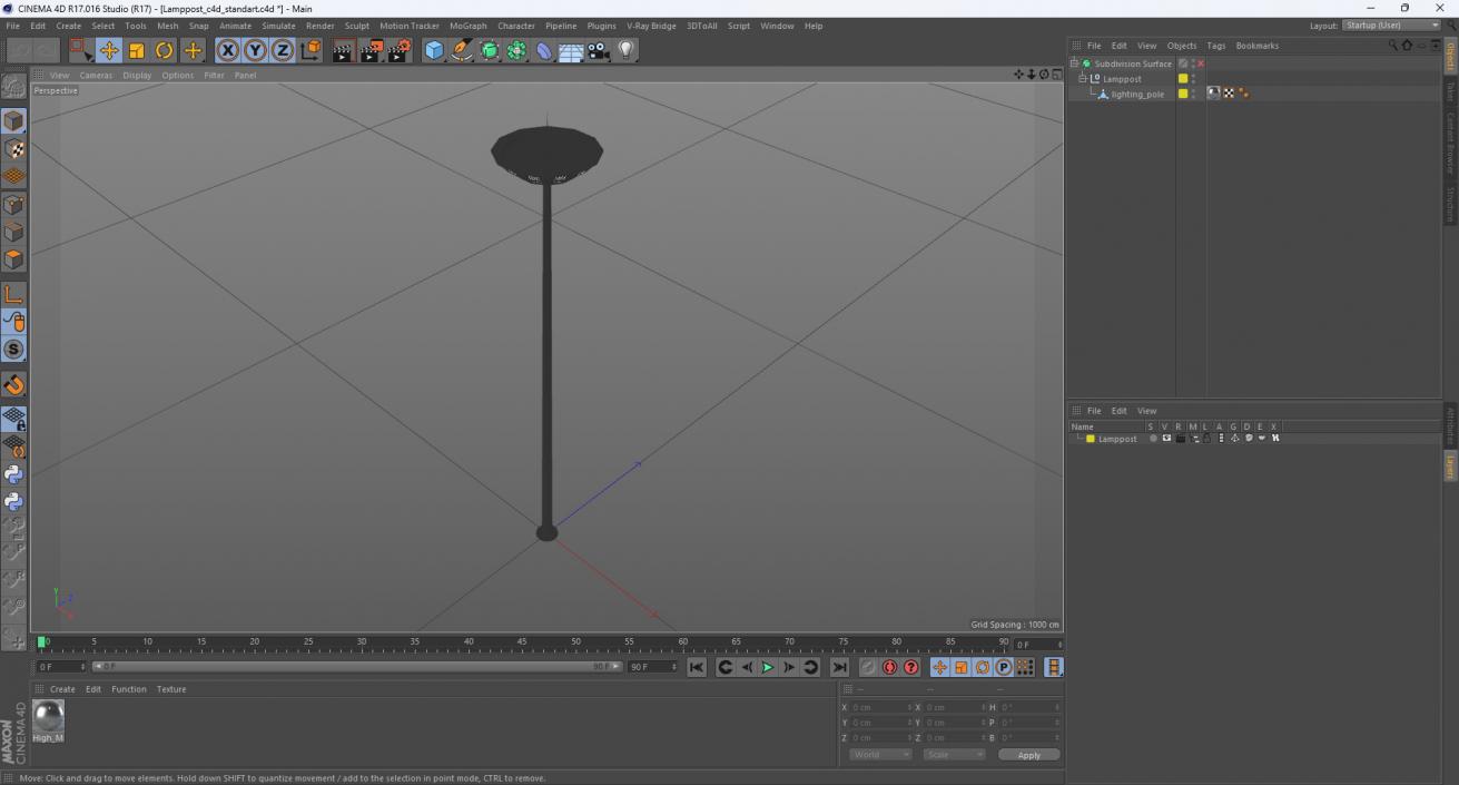 3D model Lamppost