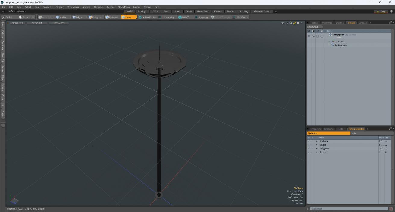 3D model Lamppost