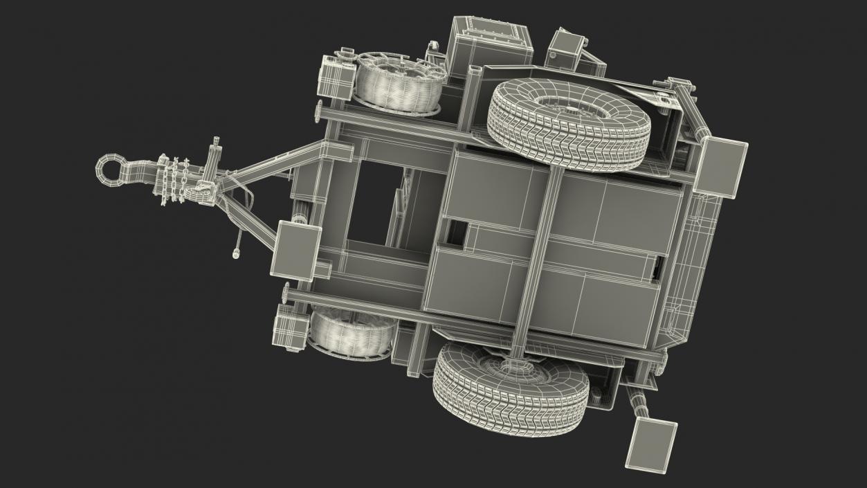 3D model MPQ-64 Sentinel Radar Green Camo(1)