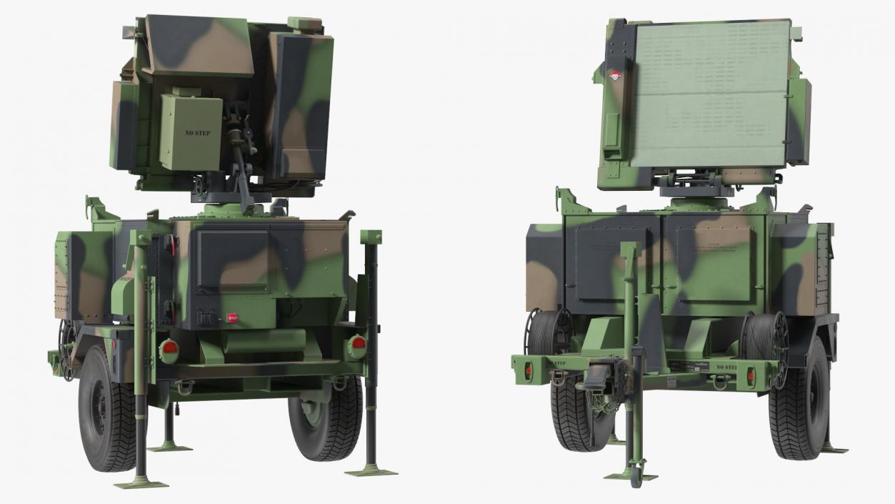 3D model MPQ-64 Sentinel Radar Green Camo(1)