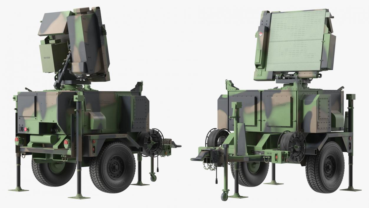 3D model MPQ-64 Sentinel Radar Green Camo(1)