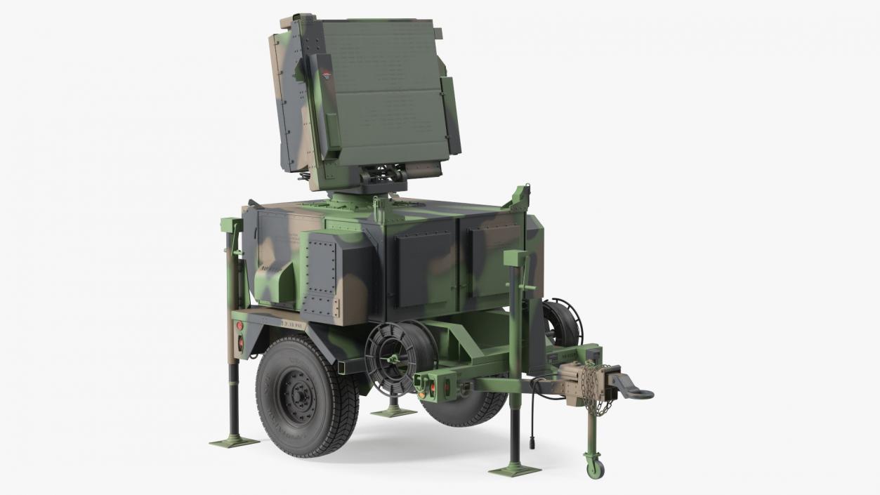 3D model MPQ-64 Sentinel Radar Green Camo(1)