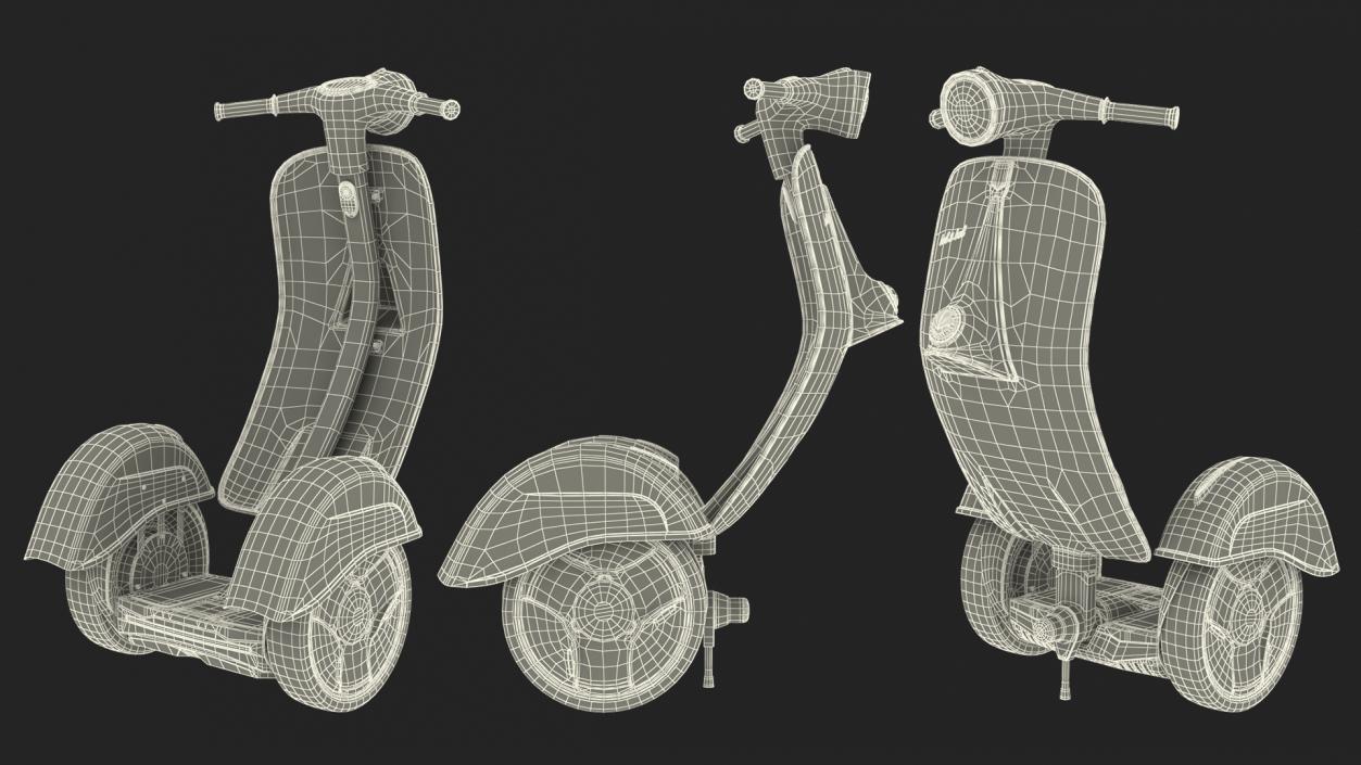 Vespa Z-Scooter Rigged 3D