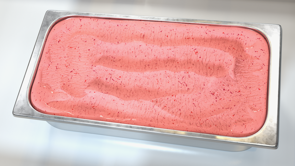 3D model Strawberry Ice Cream Tray