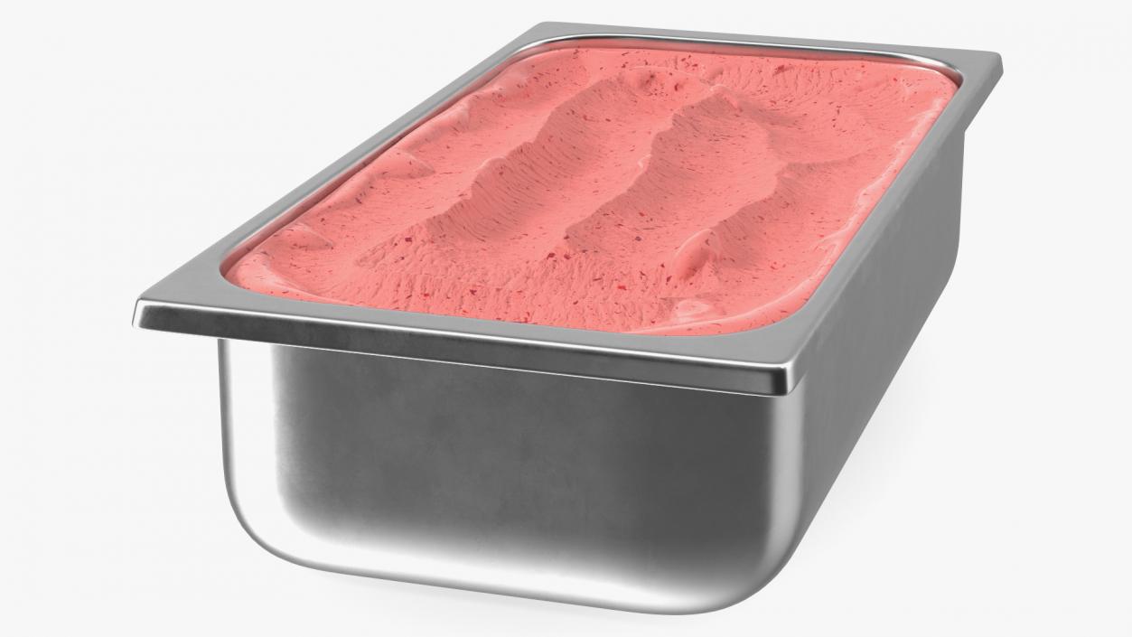 3D model Strawberry Ice Cream Tray