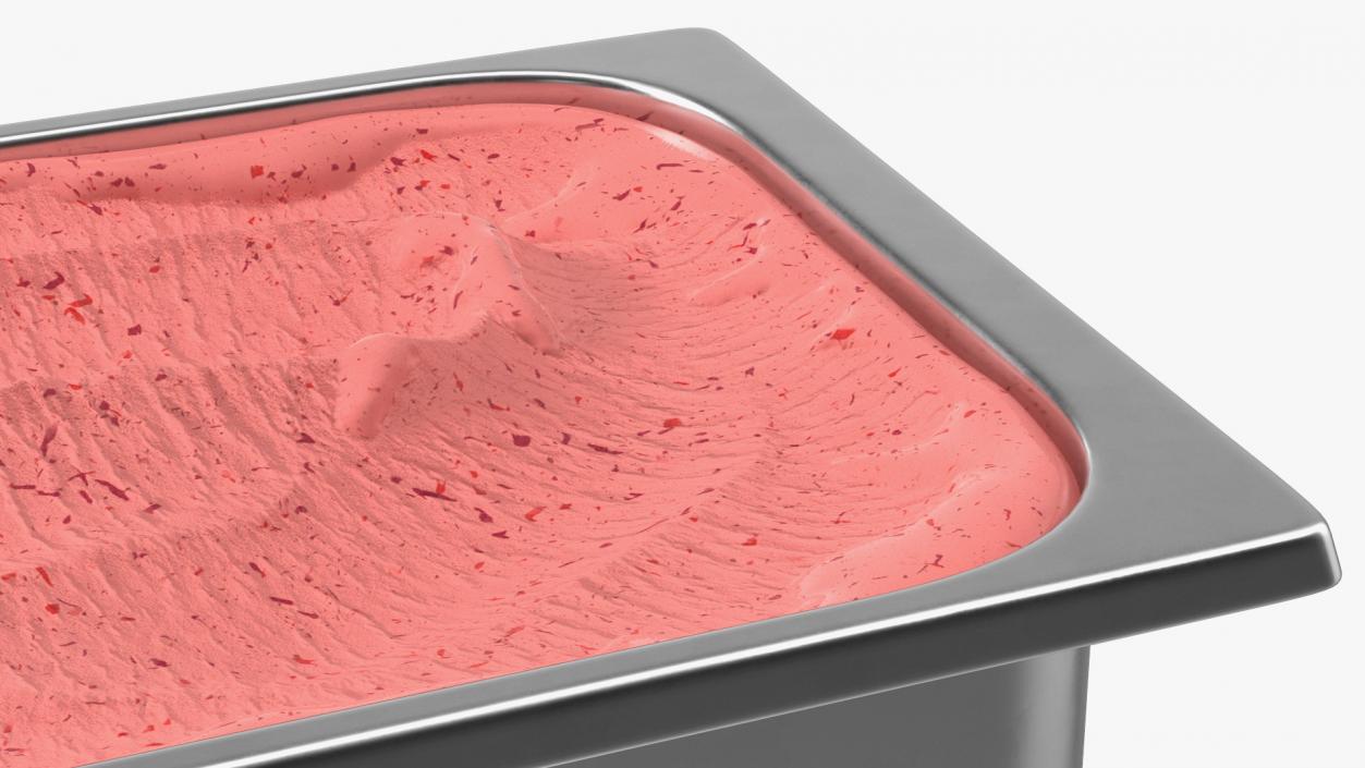 3D model Strawberry Ice Cream Tray