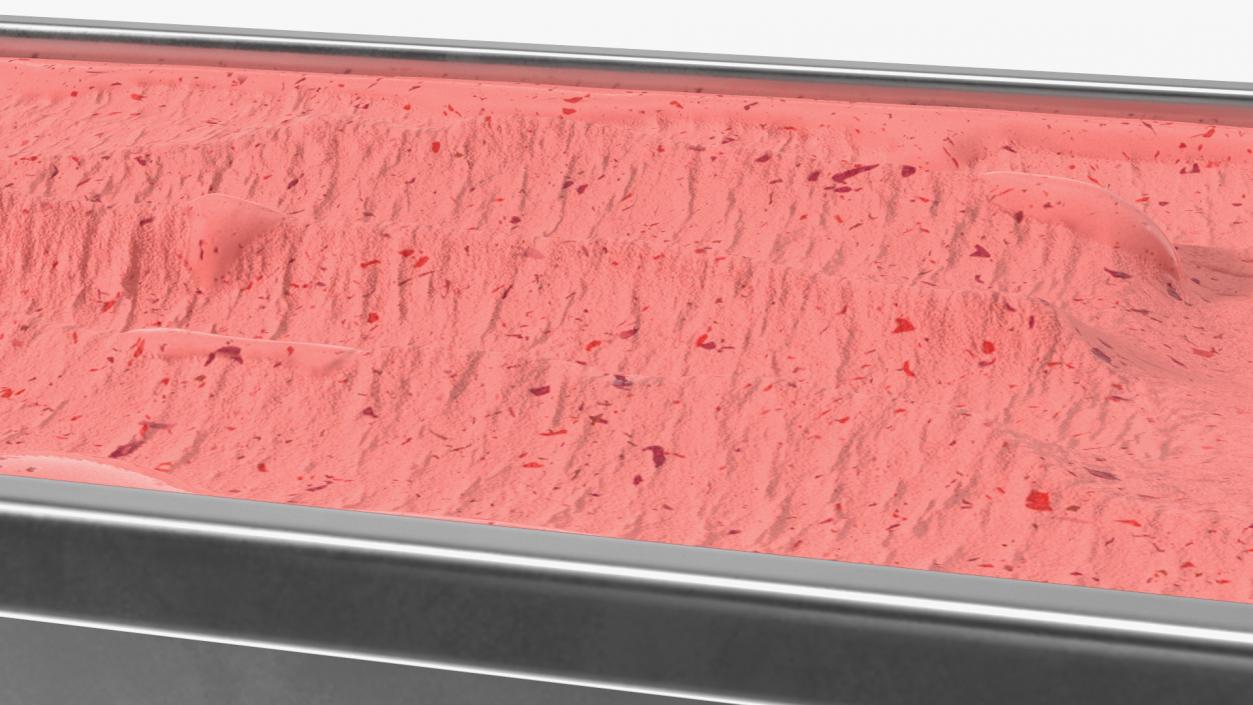 3D model Strawberry Ice Cream Tray