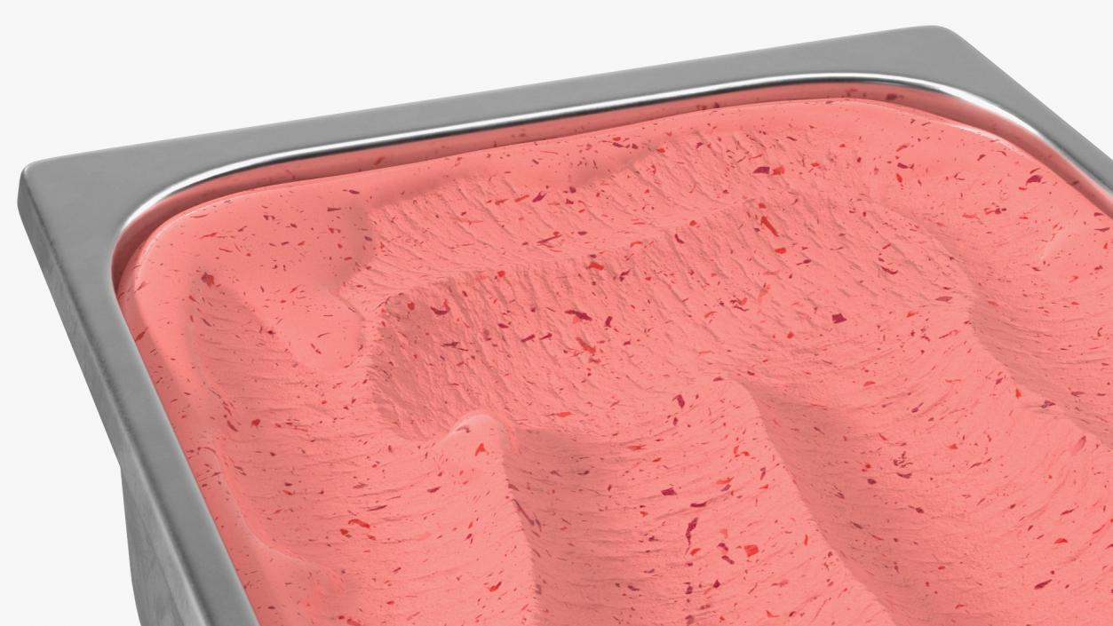 3D model Strawberry Ice Cream Tray