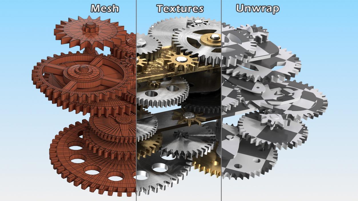 Clock Mechanisms Collection 5 3D model