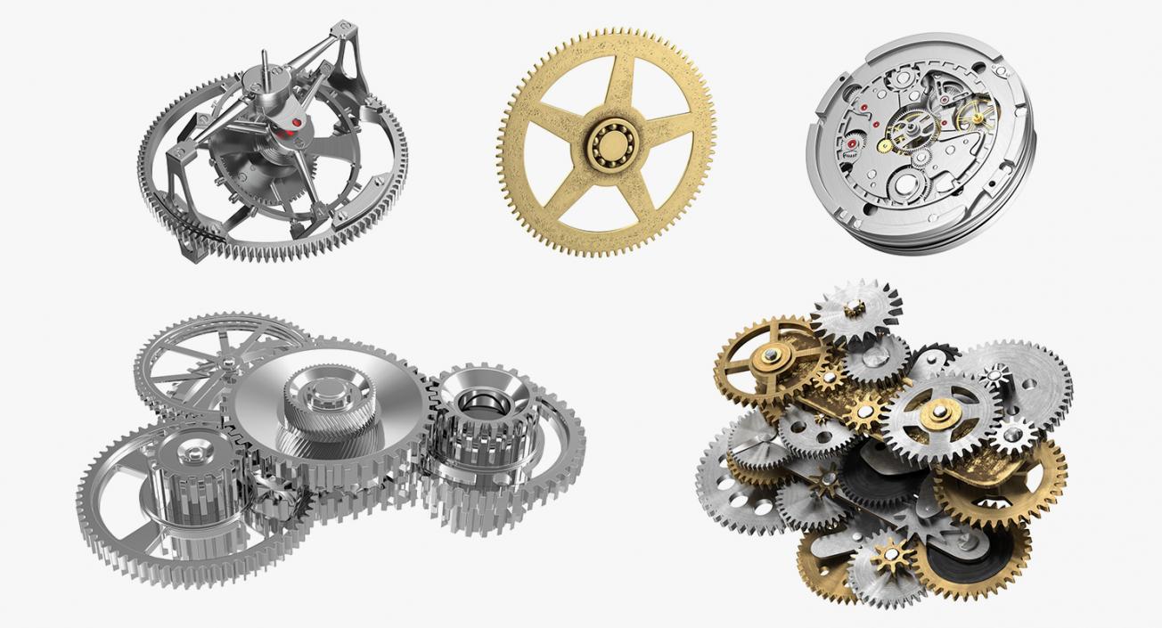 Clock Mechanisms Collection 5 3D model