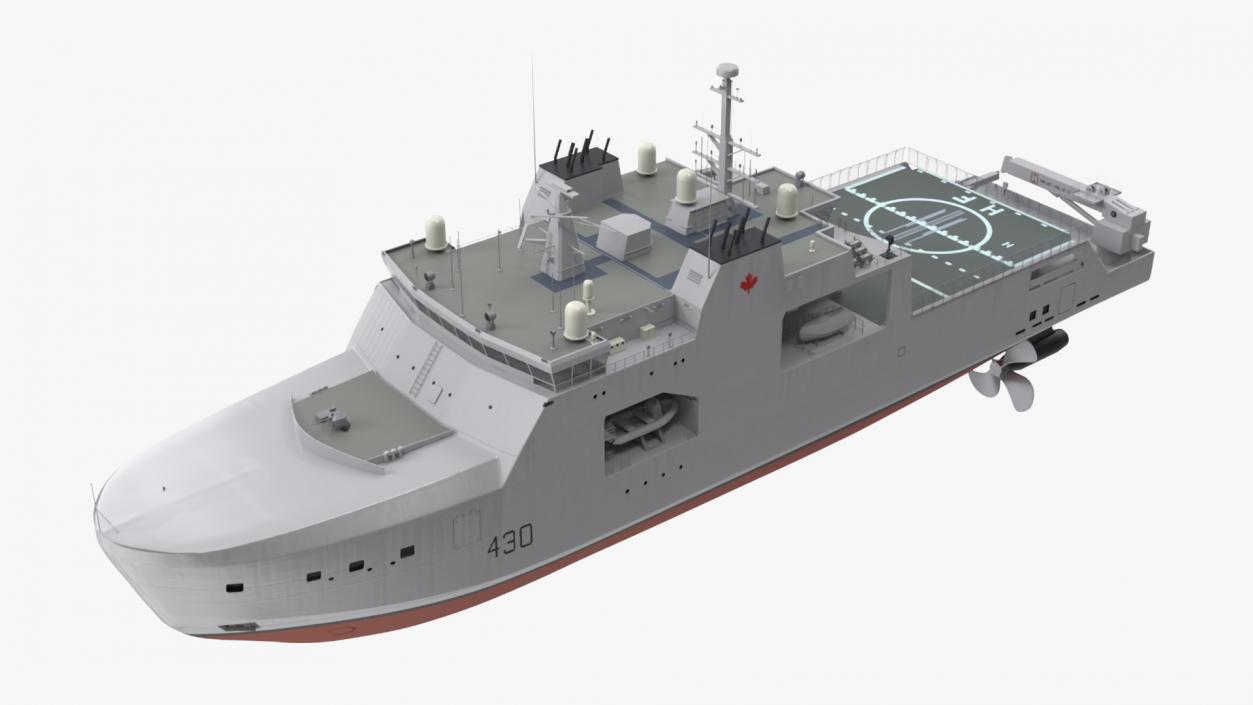 3D Harry DeWolf-Class Offshore Patrol Vessel