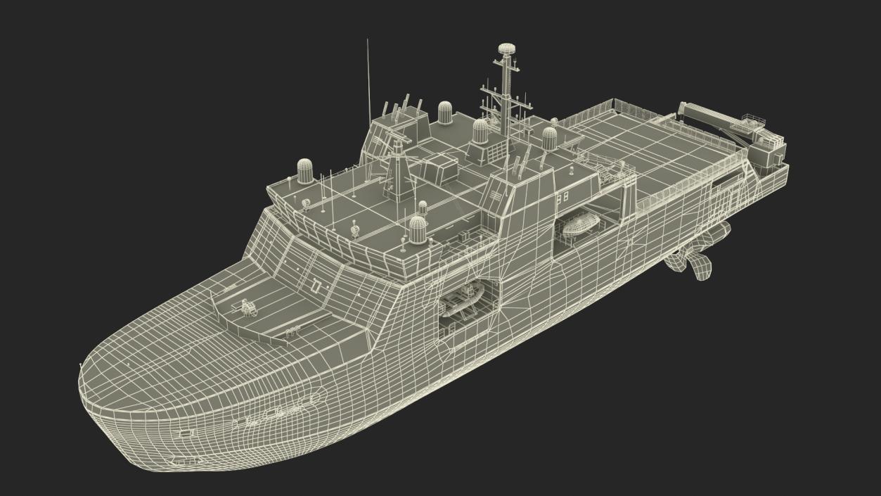 3D Harry DeWolf-Class Offshore Patrol Vessel