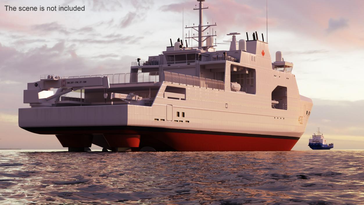 3D Harry DeWolf-Class Offshore Patrol Vessel