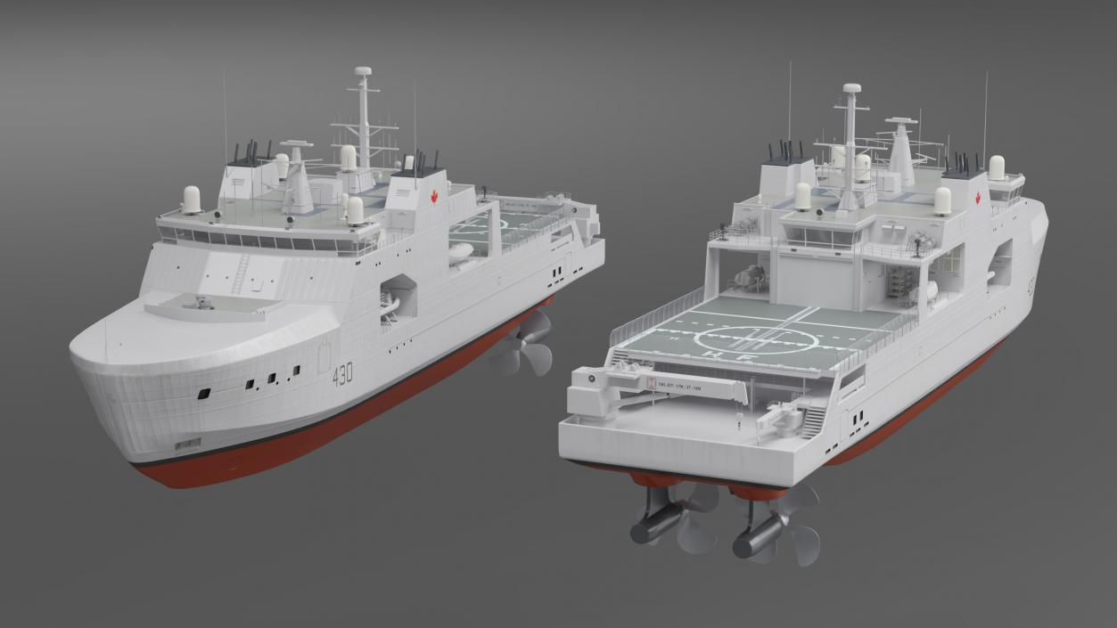 3D Harry DeWolf-Class Offshore Patrol Vessel