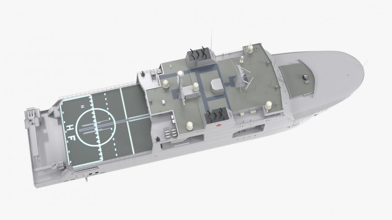 3D Harry DeWolf-Class Offshore Patrol Vessel