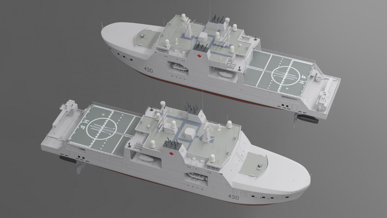 3D Harry DeWolf-Class Offshore Patrol Vessel