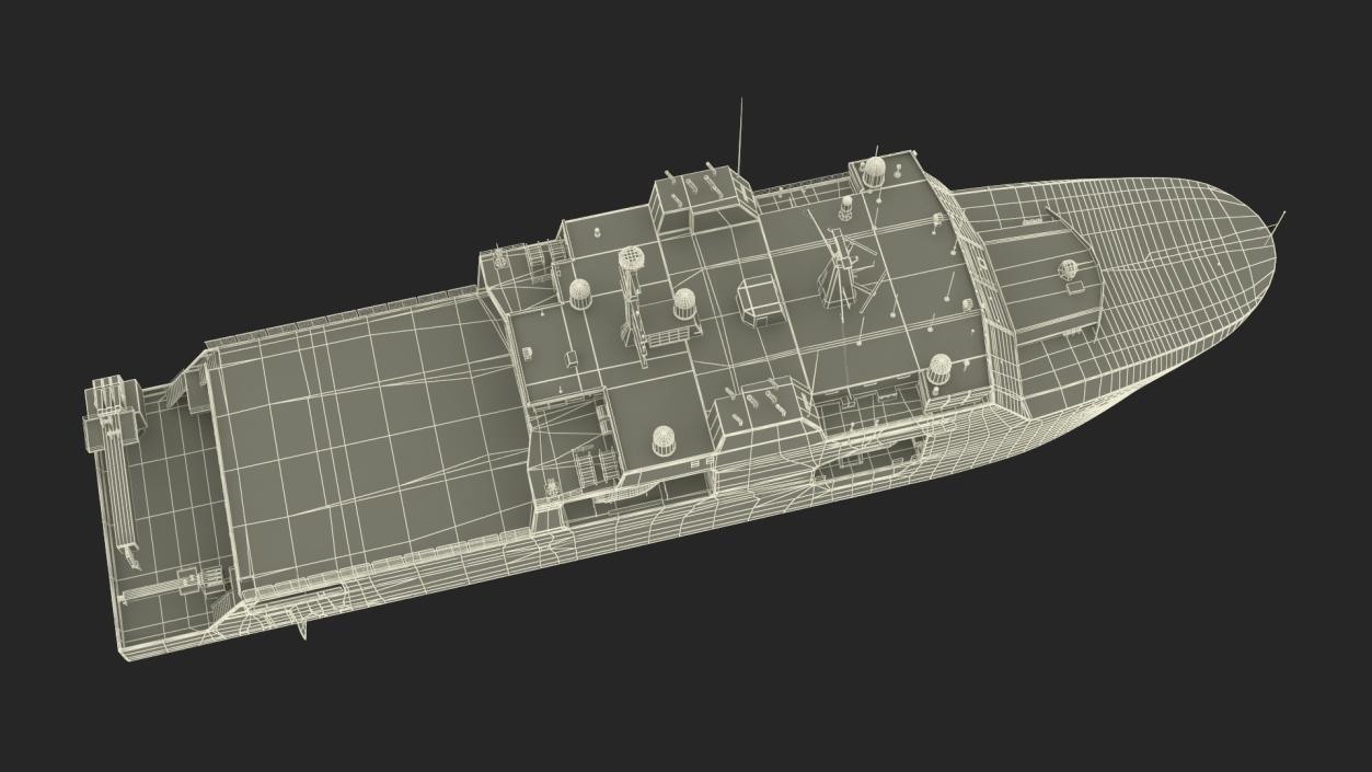 3D Harry DeWolf-Class Offshore Patrol Vessel