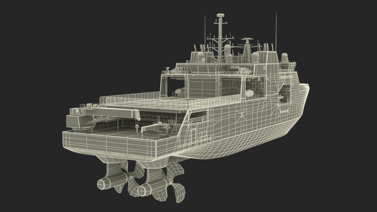 3D Harry DeWolf-Class Offshore Patrol Vessel