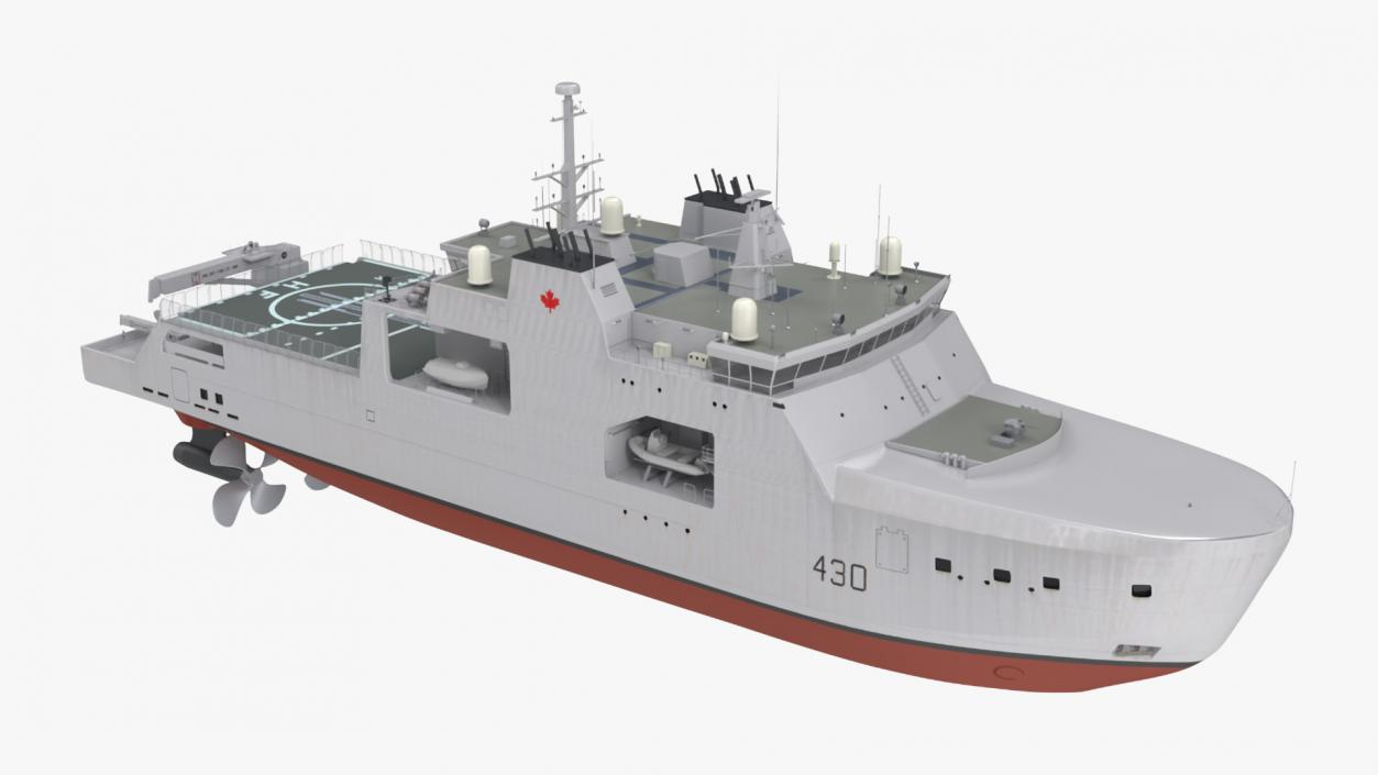 3D Harry DeWolf-Class Offshore Patrol Vessel