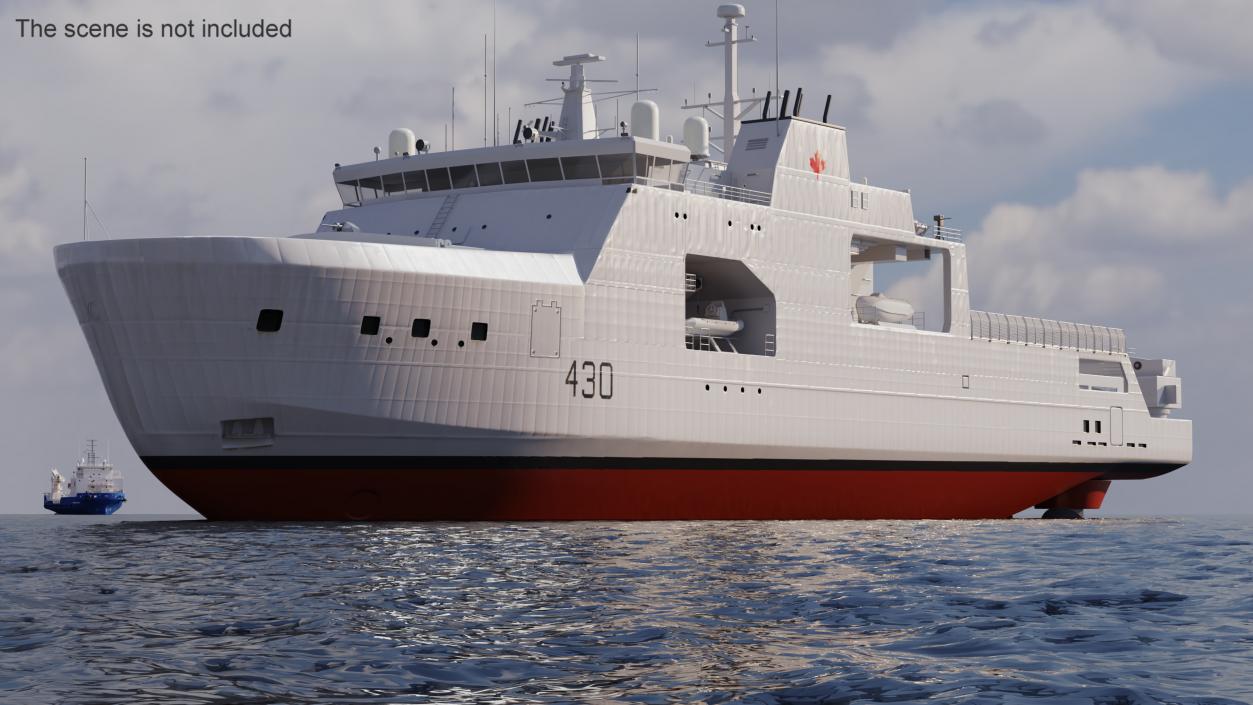 3D Harry DeWolf-Class Offshore Patrol Vessel