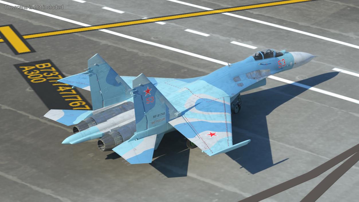 3D Russian Jet Aeroplane Sukhoi Su-27 Flanker Rigged for Maya model