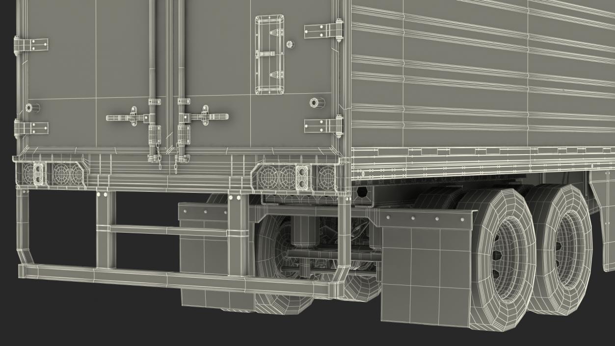 3D Kenworth Truck with Vanguard Reefer Trailer model