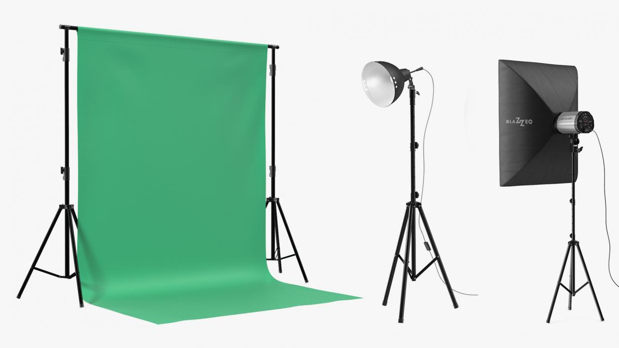 3D Photo Studio Equipment Collection model