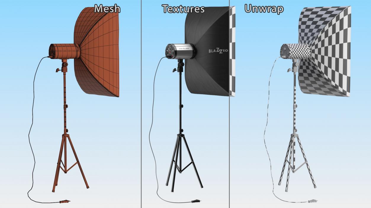 3D Photo Studio Equipment Collection model