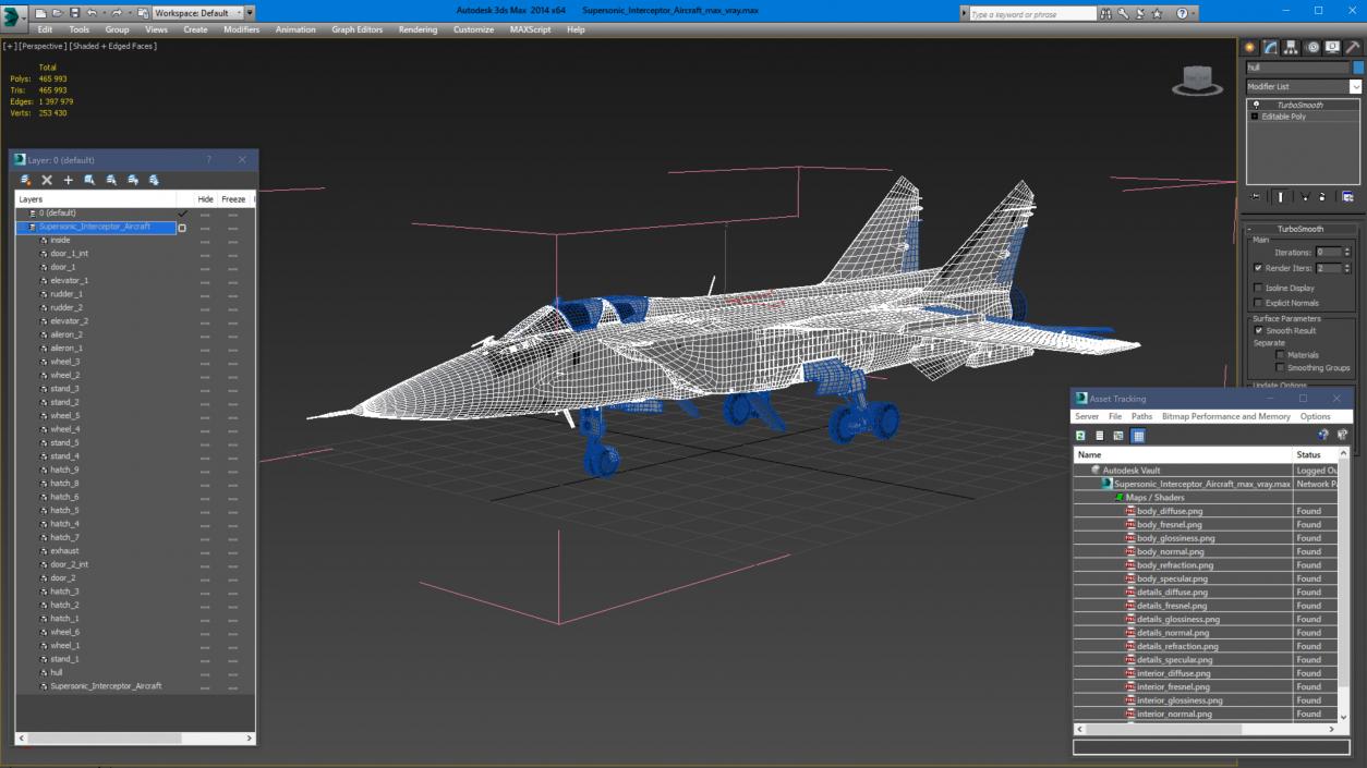 3D Supersonic Interceptor Aircraft