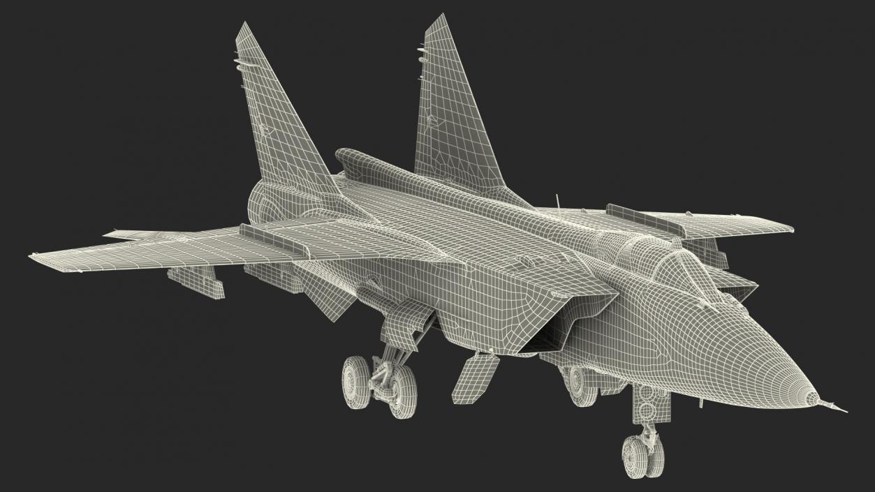 3D Supersonic Interceptor Aircraft