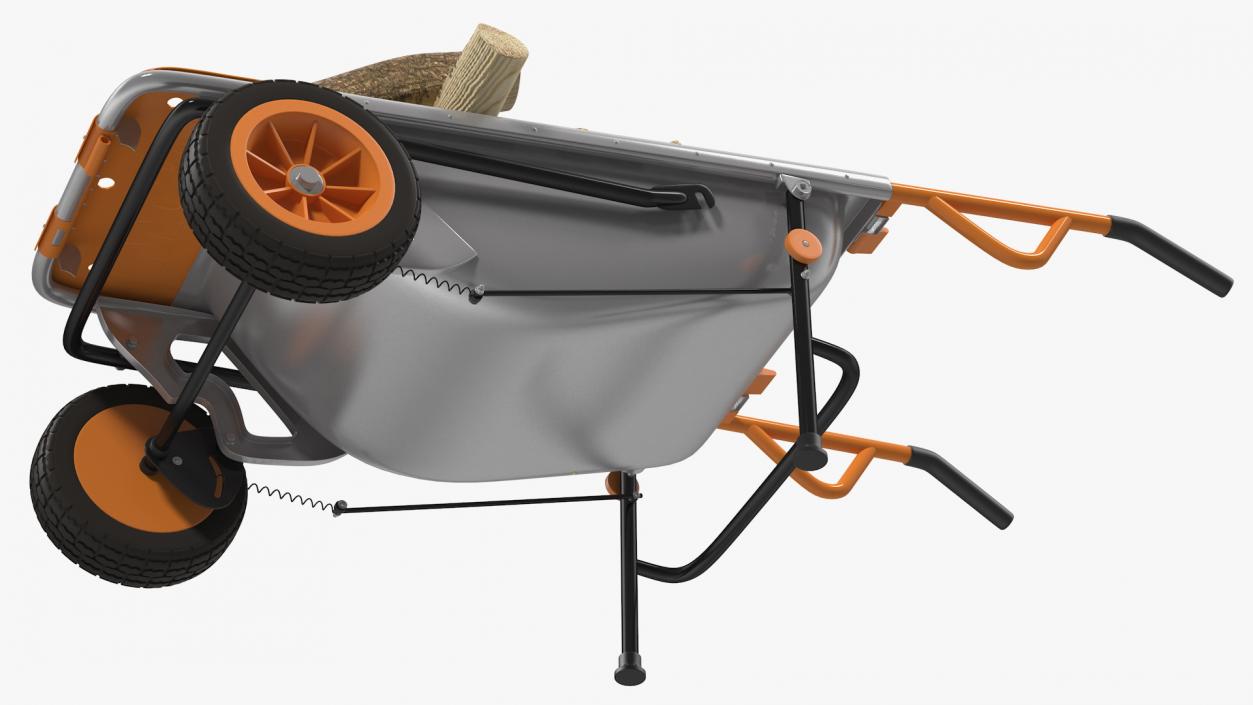 WORX Aerocart 8in1 Wheelbarrow Yard Cart with Firewood 3D model