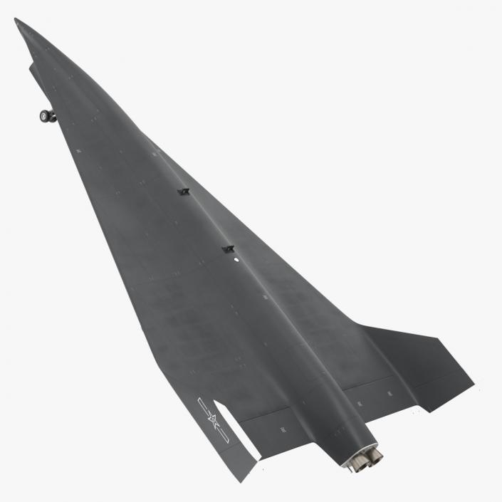 WZ 8 China Supersonic Drone Rigged 3D model