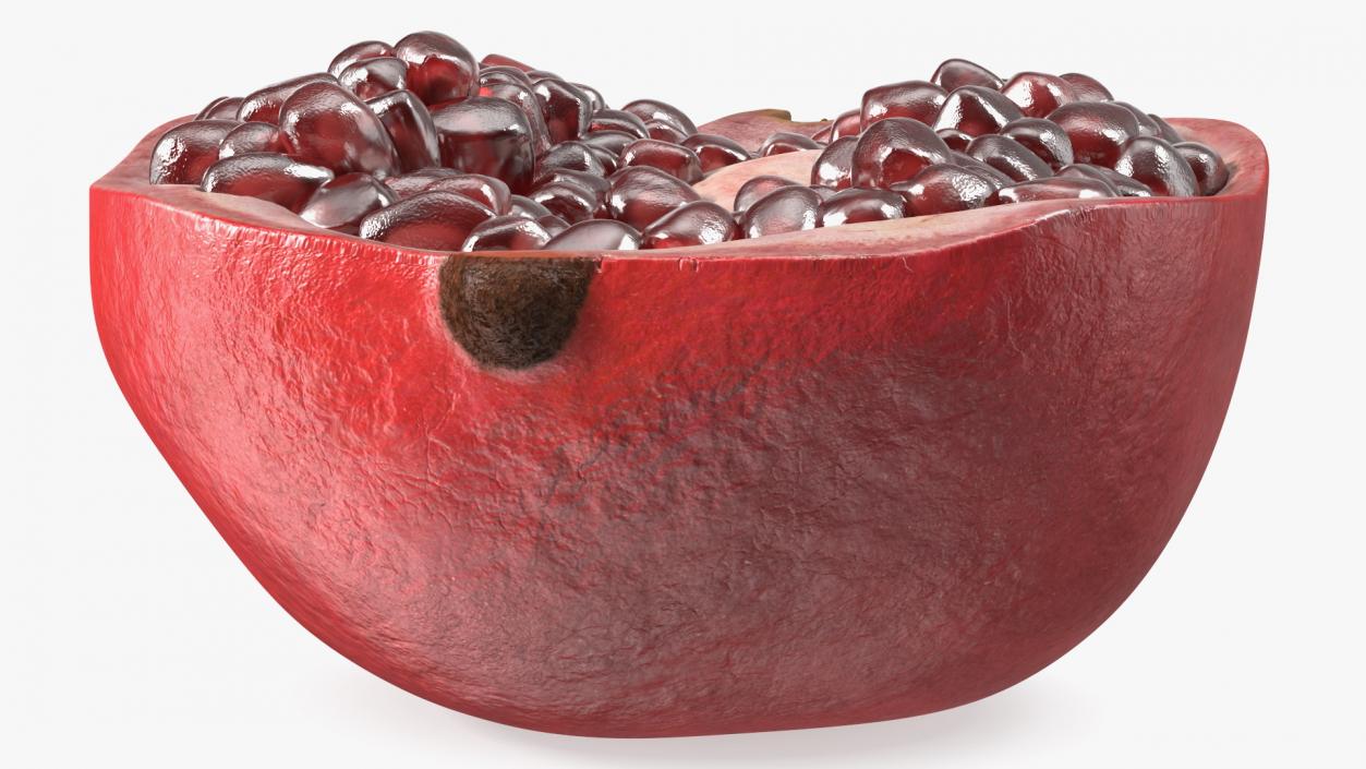 Cross Section Of Pomegranate Fruit 3D model