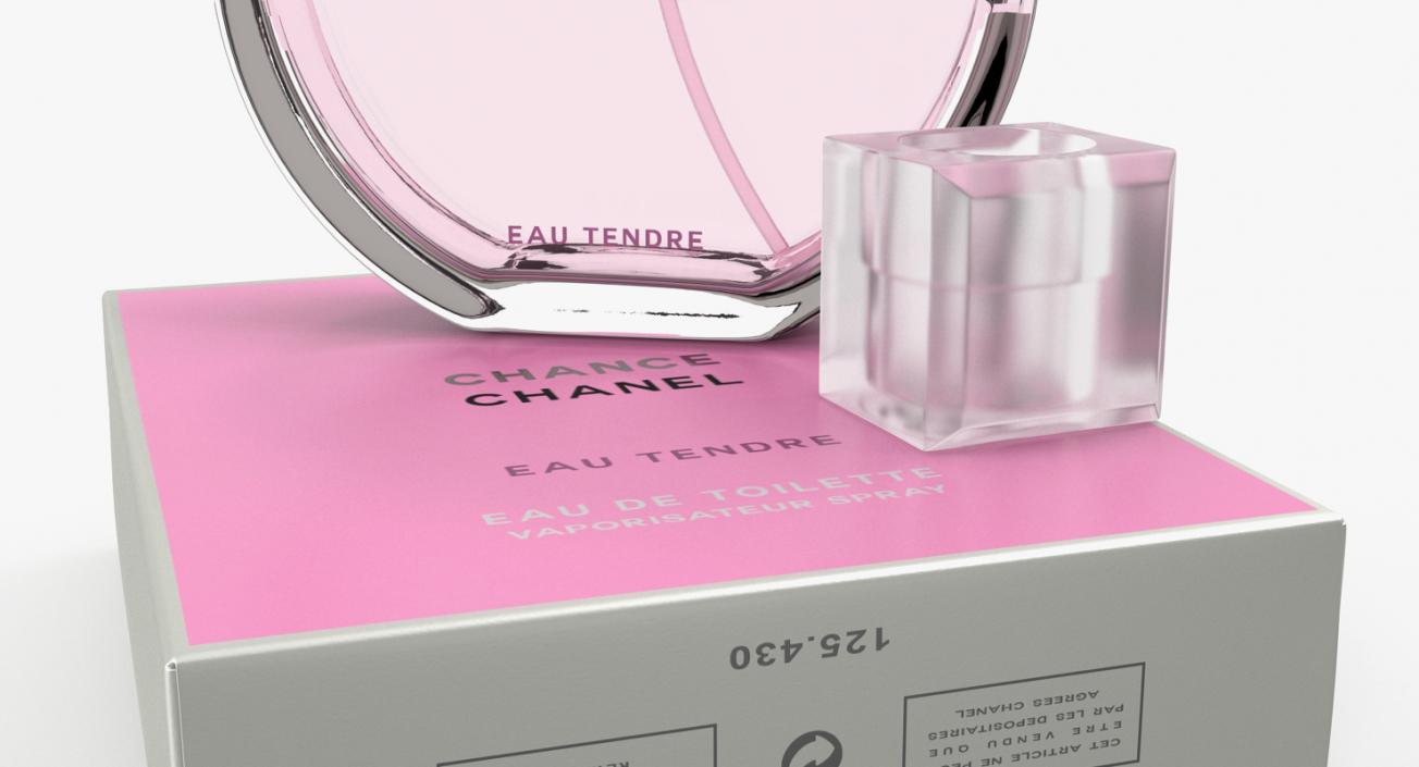 3D model Parfum Chanel Chance Eau Tendre with Box