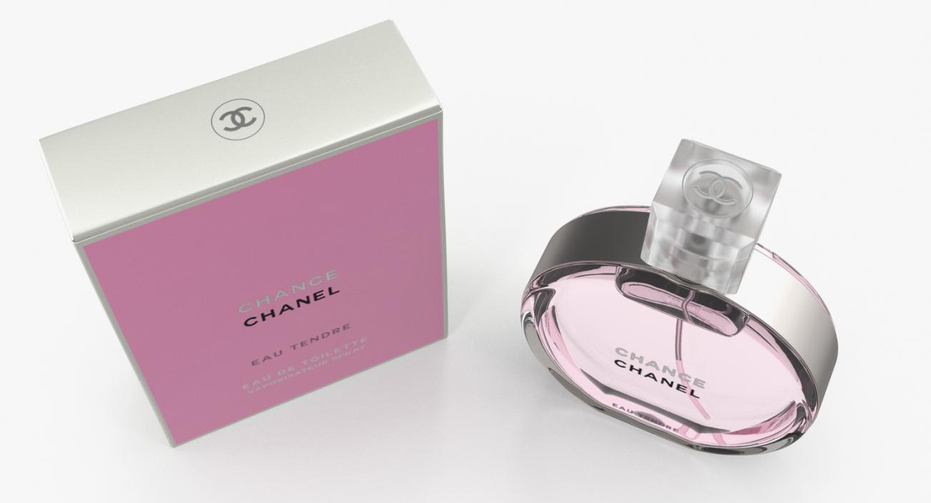 3D model Parfum Chanel Chance Eau Tendre with Box