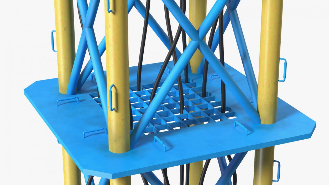 3D Deepwater Oil Platform Mount model