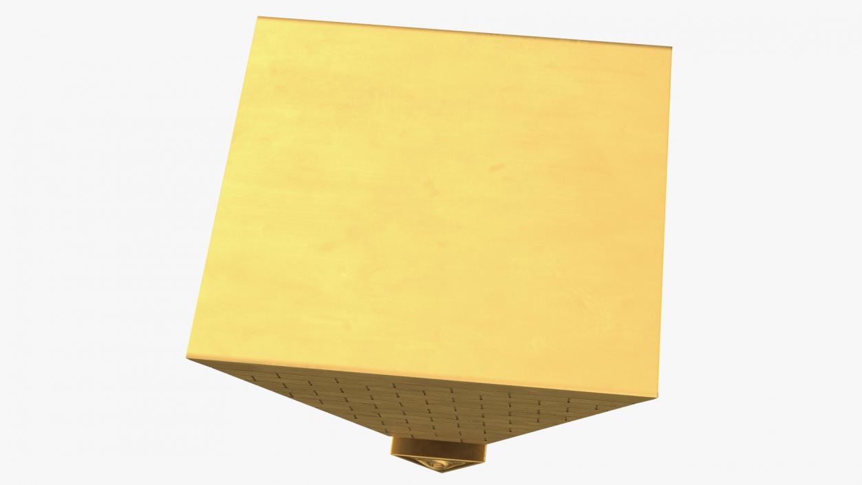 3D Illuminati Pyramid Gold model