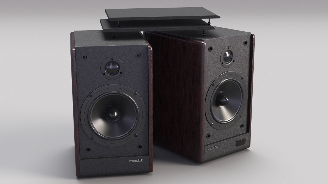 3D model Microlab Solo 6C Bookshelf Speakers