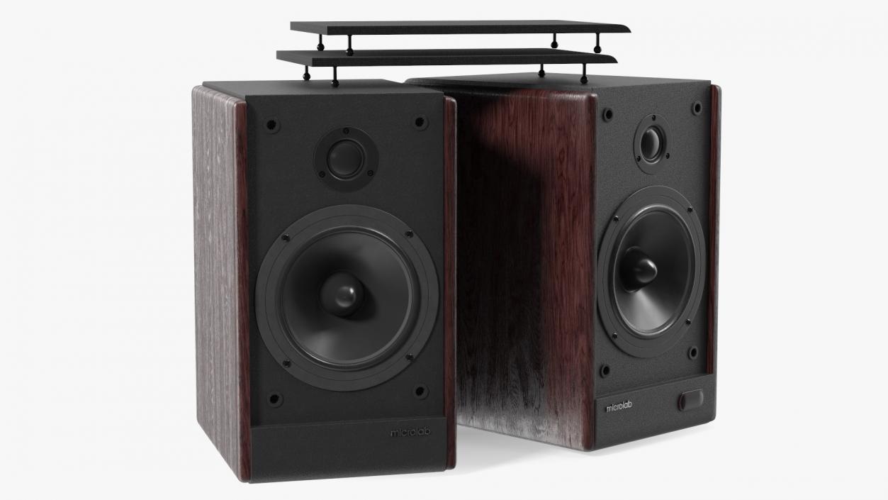 3D model Microlab Solo 6C Bookshelf Speakers