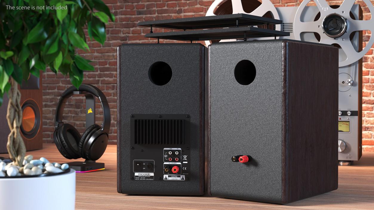 3D model Microlab Solo 6C Bookshelf Speakers