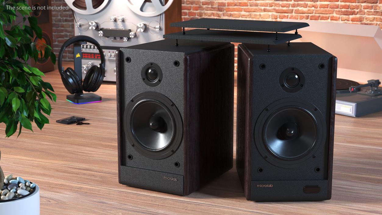 3D model Microlab Solo 6C Bookshelf Speakers