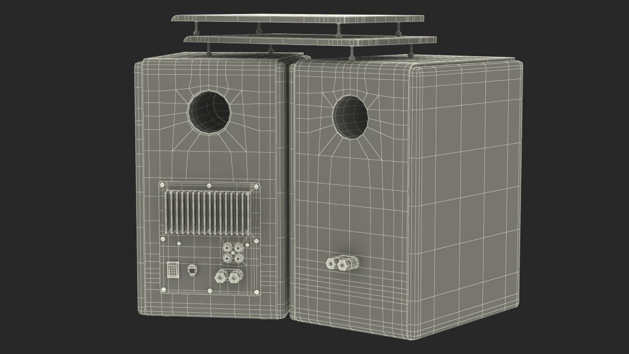 3D model Microlab Solo 6C Bookshelf Speakers