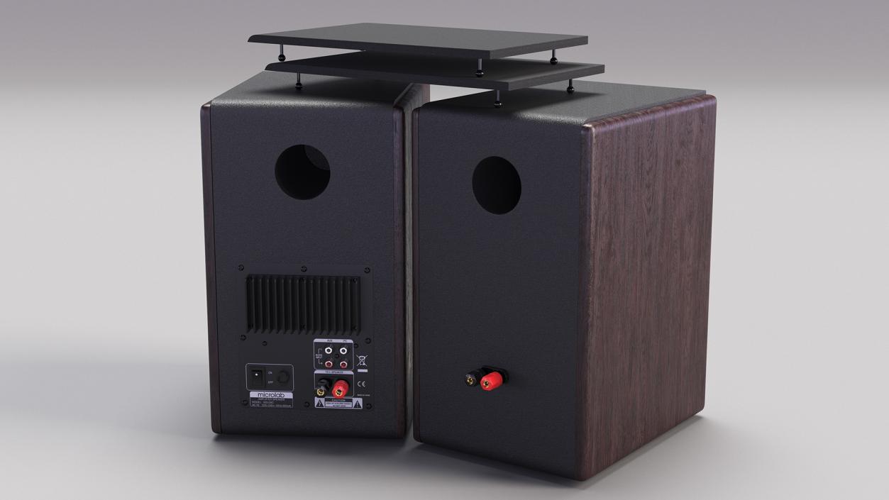 3D model Microlab Solo 6C Bookshelf Speakers