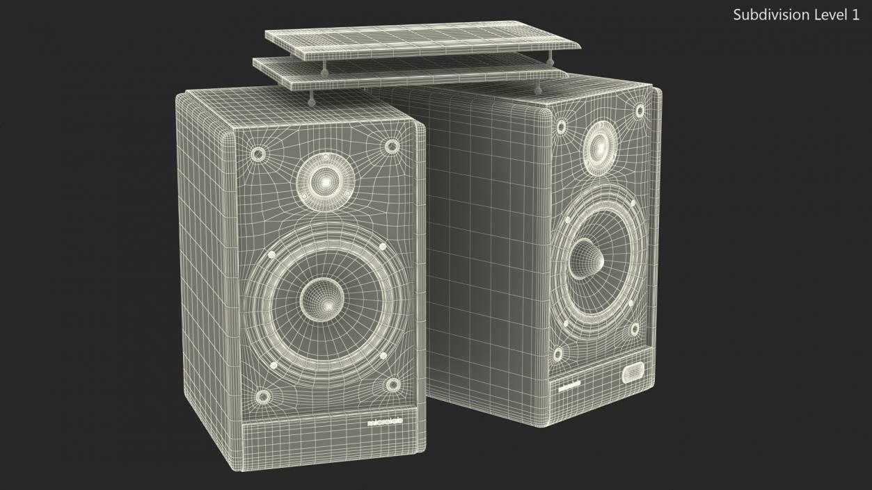 3D model Microlab Solo 6C Bookshelf Speakers