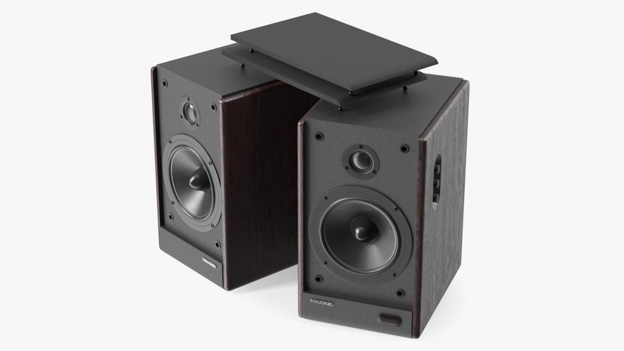 3D model Microlab Solo 6C Bookshelf Speakers