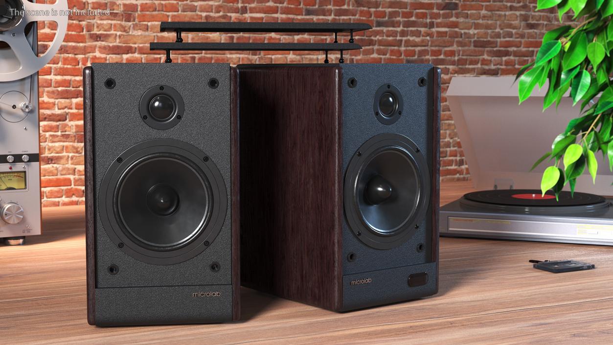 3D model Microlab Solo 6C Bookshelf Speakers