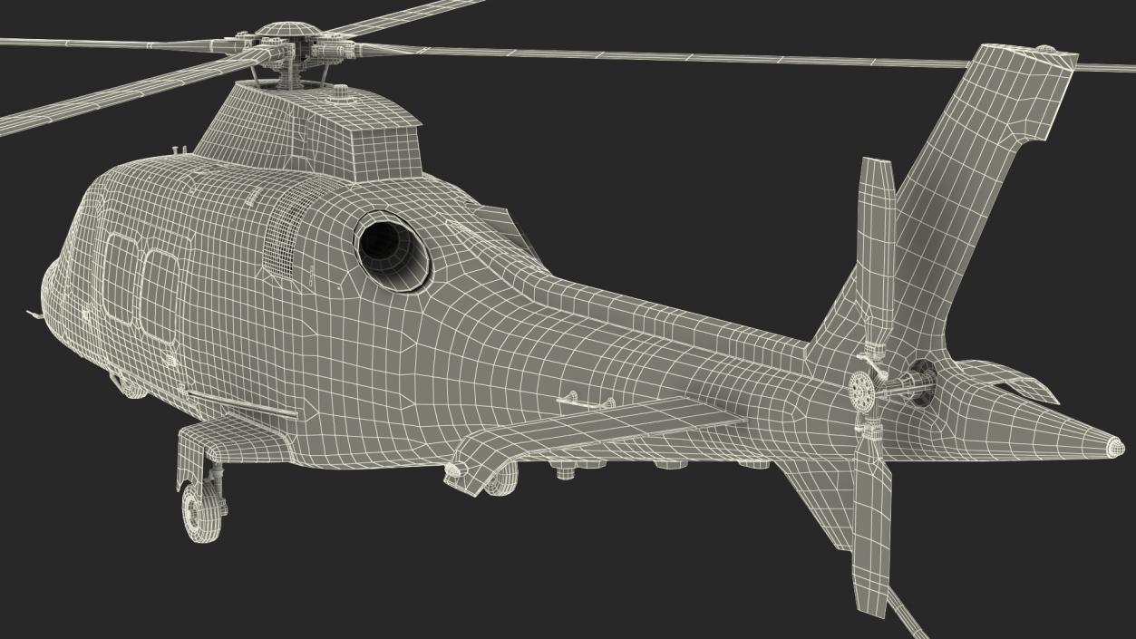 3D Agusta AW109S Grand Blue Rigged