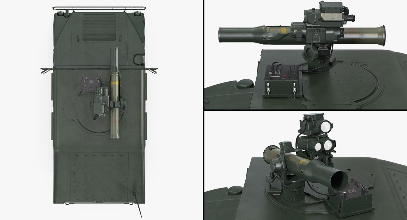 3D model HMMWV TOW Missile Carrier M966