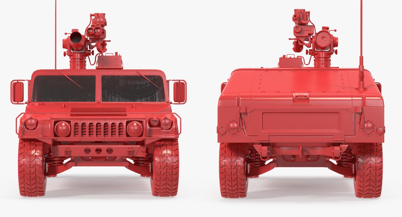 3D model HMMWV TOW Missile Carrier M966